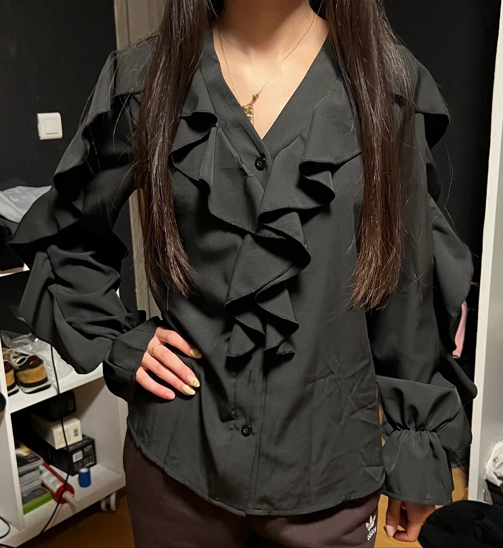 Blouse à froufrou 